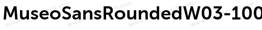 MuseoSansRoundedW03-1000 Regular字体转换